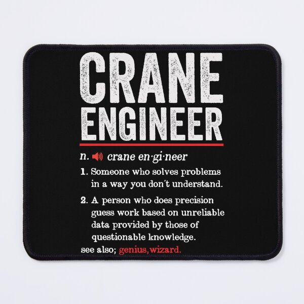 Item preview, Crane Engineer Funny Definition -Crane Engineer Gift - Crane Operator designed and sold by Adexyl.