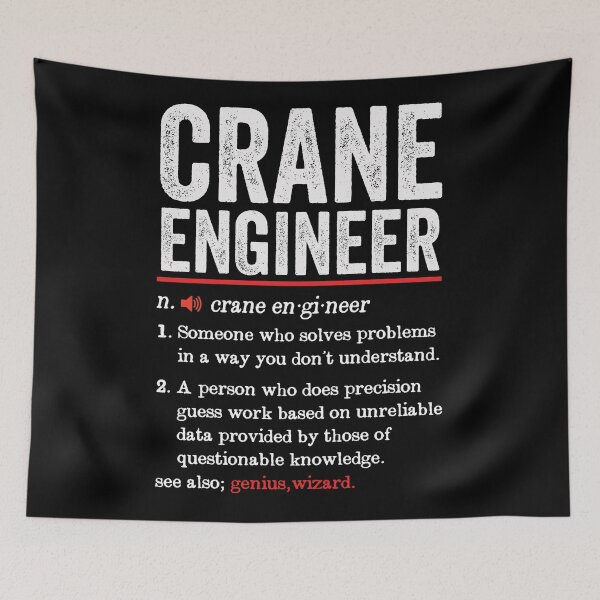 Item preview, Crane Engineer Funny Definition -Crane Engineer Gift - Crane Operator designed and sold by Adexyl.