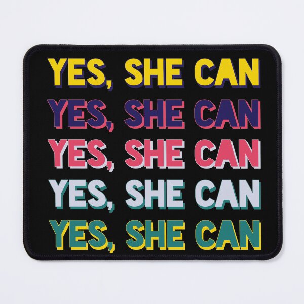 Item preview, Yes She can - colorful calligraphy - Women's day designed and sold by SaraDarwish.