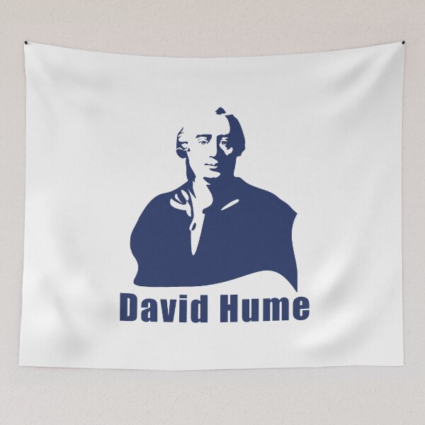Item preview, David Hume Blue Illustration  designed and sold by PhilosophyWear.