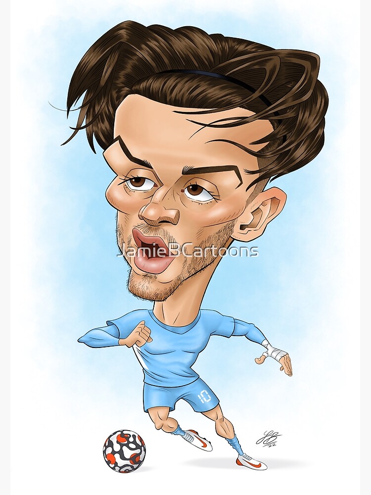 "Jack Grealish" Poster for Sale by JamieBCartoons Redbubble