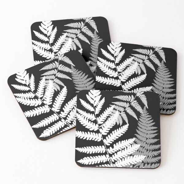Item preview, Tropics In Black and White IV tropical fern leaves designed and sold by Glimmersmith.