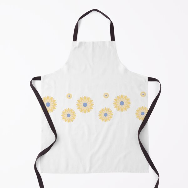 Item preview, Yellow Daisy Chain with Blue Center Repeating Pattern designed and sold by patternedprints.