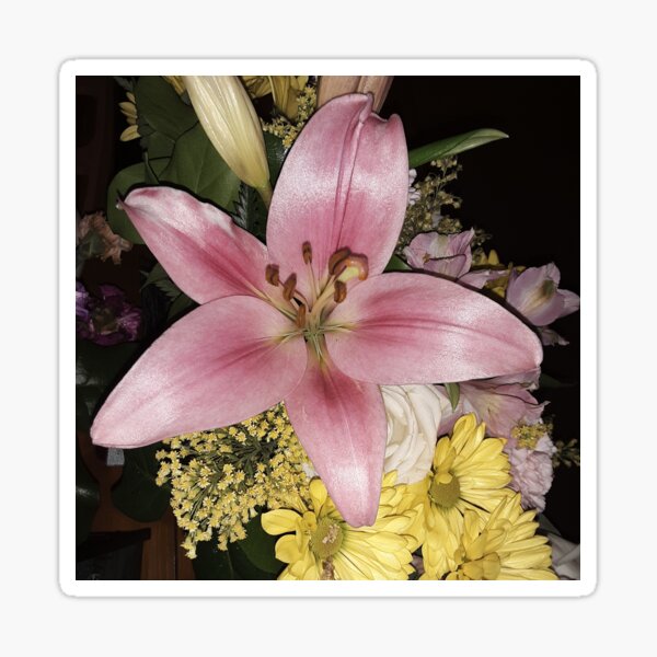Lilly Bloom Bouquet Sticker