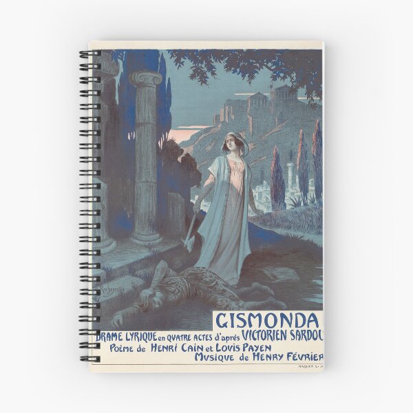 Item preview, Poster for the Paris première of Gismonda by Henry Février - Vintage Art designed and sold by RickE.