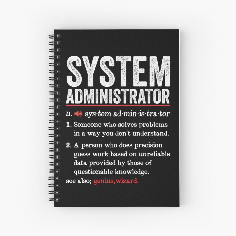 System Administrator Funny Definition: System Administrator Gift - System  Admin
