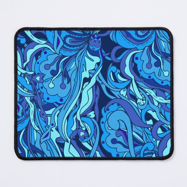 Item preview, Blue Seaweed Print, Seaweed Print, Flowing Print, Pattern Prints, Floral Print designed and sold by PinHookPrincess.
