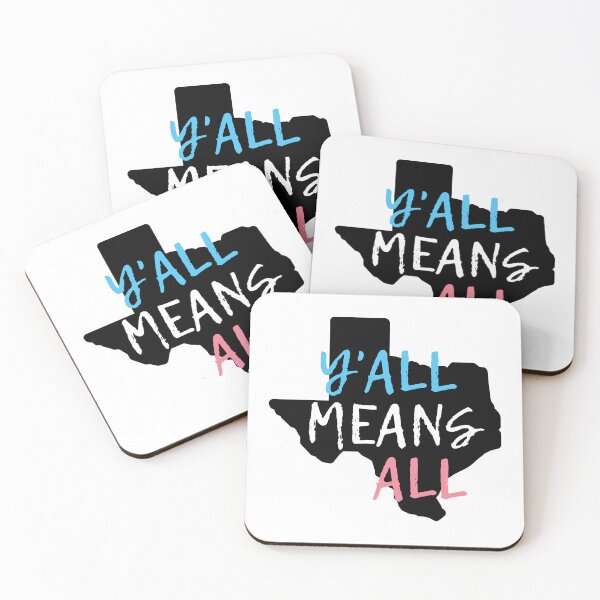 Item preview, Y'all Means All Trans Texas. Transgender Pride designed and sold by Subtle Pride Shop.