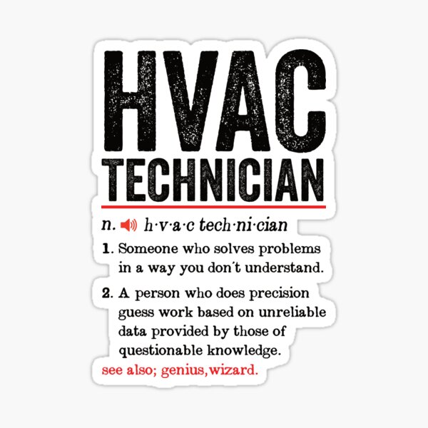 "HVAC Technician Funny Definition HVAC Technician Gift HVAC Tech