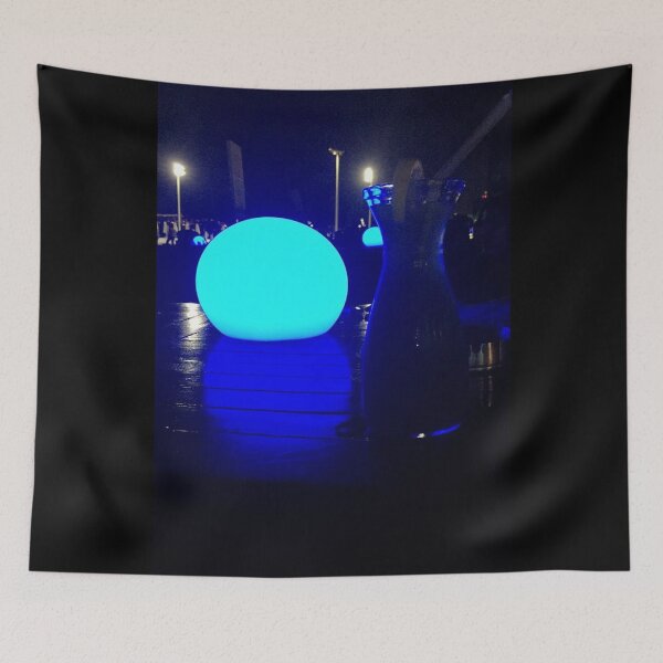 Item preview, Blue Night Lamp - Light Reflection designed and sold by Hana Moon.