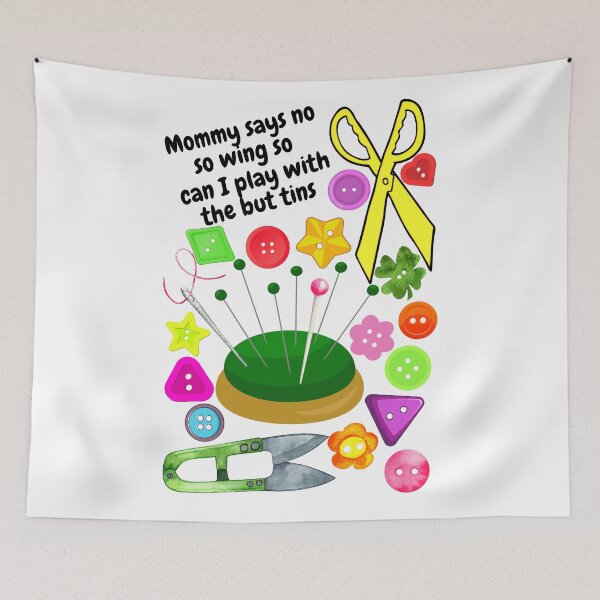 Item preview, Mommy says no sewing so can I play with the buttons designed and sold by AnnaBBS.