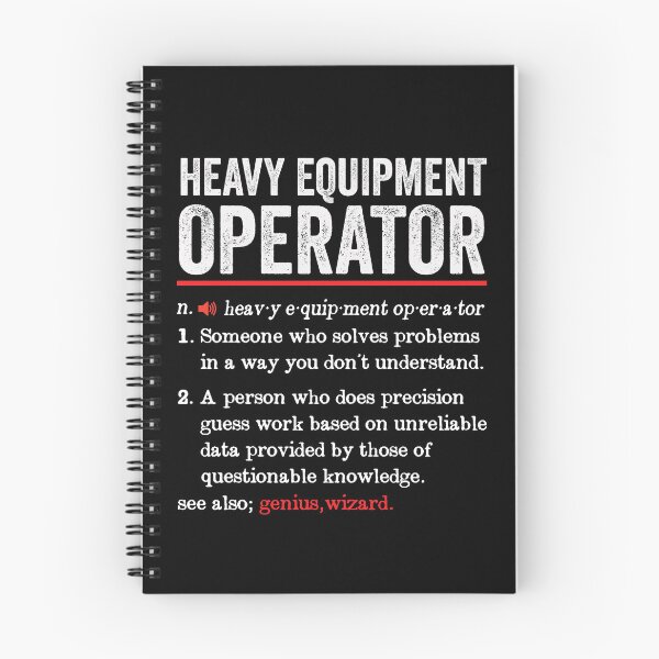 Item preview, Heavy Equipment Operator Funny Definition: Operator Gift - Machinist Heavy Duty Machine Operator designed and sold by Adexyl.