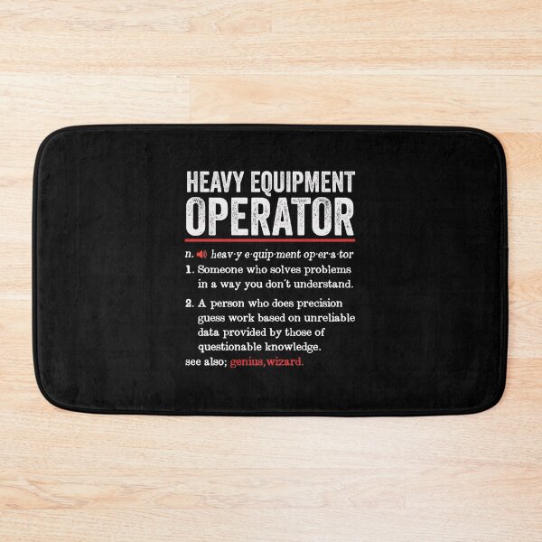 Item preview, Heavy Equipment Operator Funny Definition: Operator Gift - Machinist Heavy Duty Machine Operator designed and sold by Adexyl.