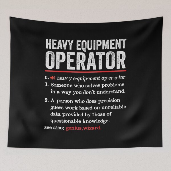 Item preview, Heavy Equipment Operator Funny Definition: Operator Gift - Machinist Heavy Duty Machine Operator designed and sold by Adexyl.