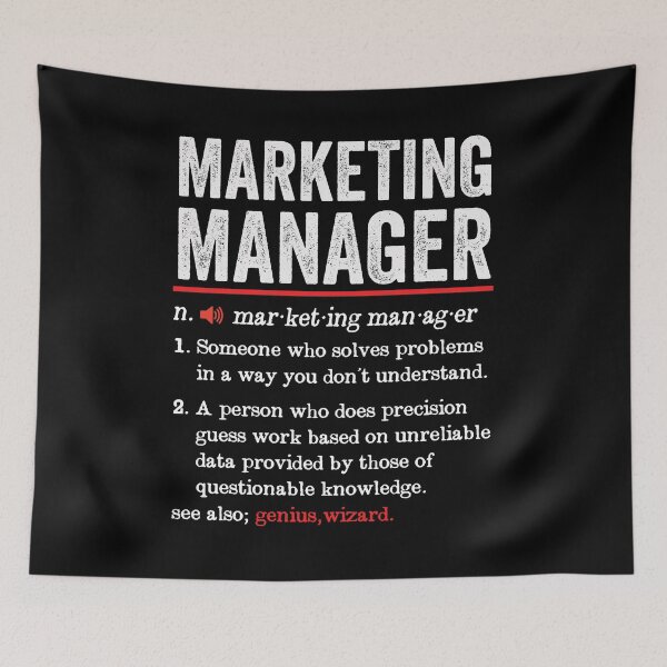 Item preview, Marketing Manager Funny Definition: Marketing Manager Gift - Marketer - Marketing Manager designed and sold by Adexyl.