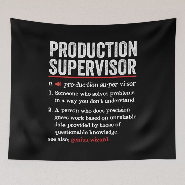 Item preview, Production Supervisor Funny Definition: Production Manager Gift - Production Supervisor designed and sold by Adexyl.