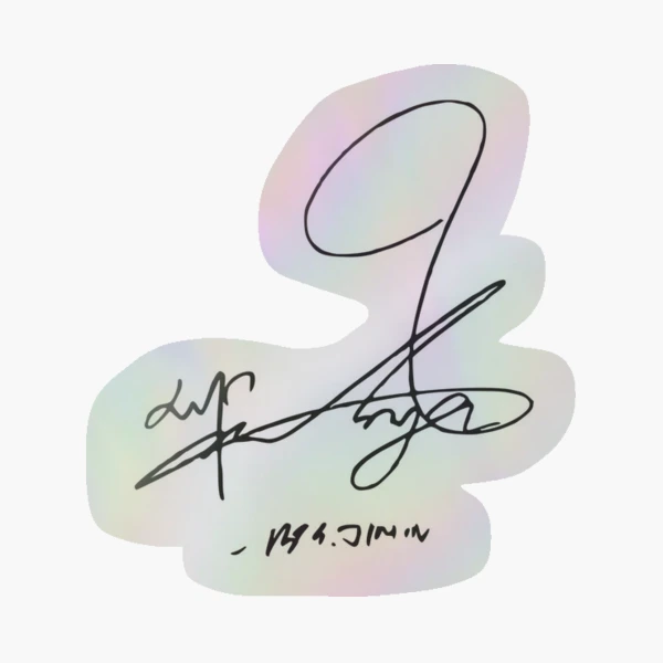 bts jimin signature