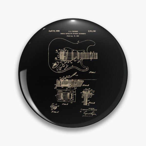 Artikelvorschau, Patent-Gitarren-Klassiker-T - Shirt entworfen und verkauft von elliottbow.