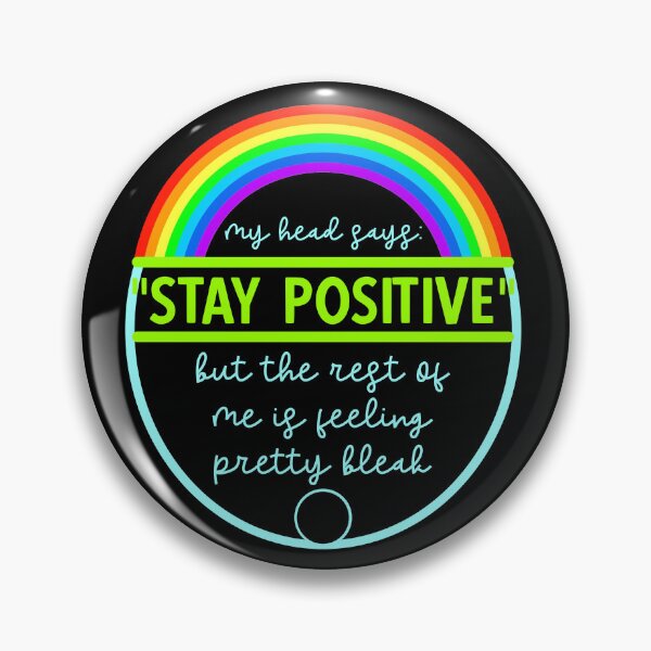 Item preview, stay positive  designed and sold by sandpiperstudio.