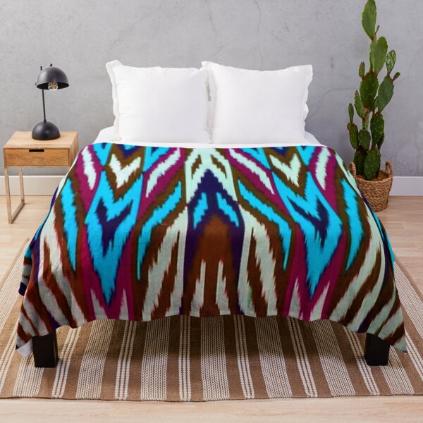Item preview, The beams Uzbek ikat classical called atlas pattern designed and sold by LeFabriqueOuz.