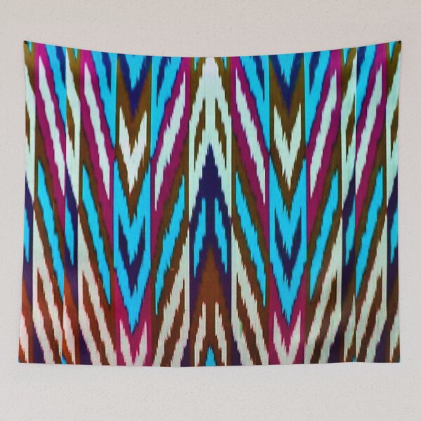Item preview, The beams Uzbek ikat classical called atlas pattern designed and sold by LeFabriqueOuz.