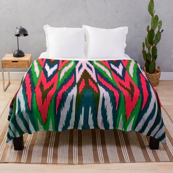 Item preview, The beams Uzbek ikat classical called atlas pattern designed and sold by LeFabriqueOuz.