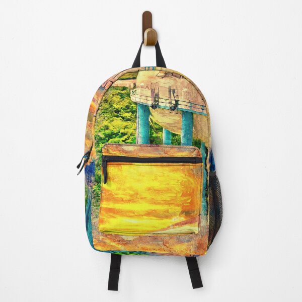 Item preview, Hollywood water tower at sunset - digital painting designed and sold by NickoPrints.