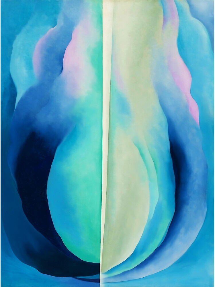 Discover Abstraction Blue by Georgia O'Keeffe Premium Matte Vertical Poster