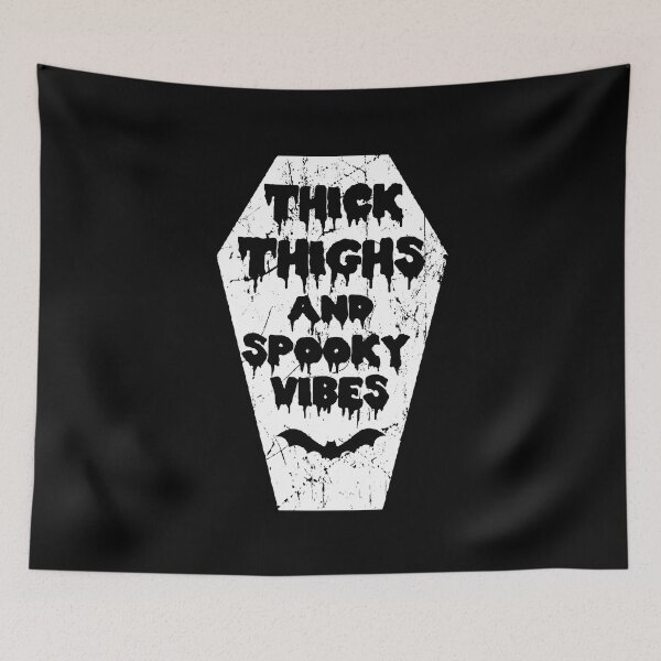 Item preview, thick thighs and spooky vibes designed and sold by JohnGrandon.