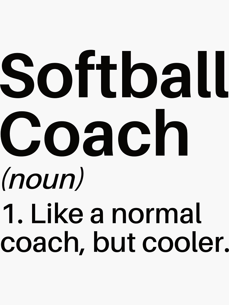 "Softball Coach Funny Definition Softball Coach Gift Softball
