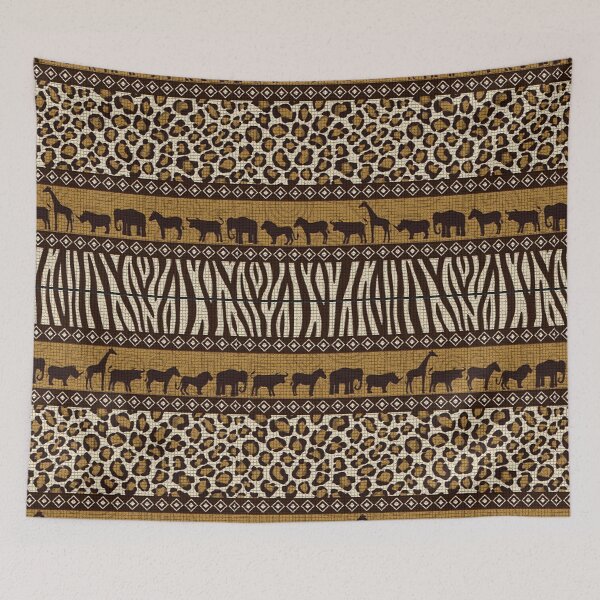 Item preview, African Pattern with wild Animals designed and sold by Tamarage.