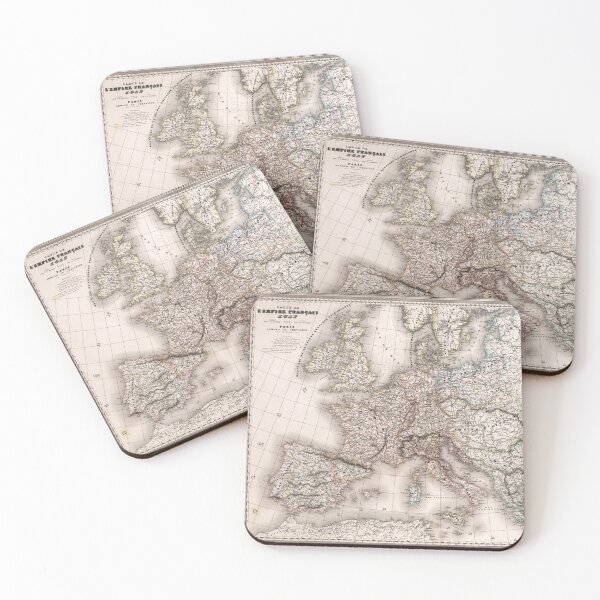 Item preview, Vintage Map of Europe Napoleonic French Empire 1812 designed and sold by philism.