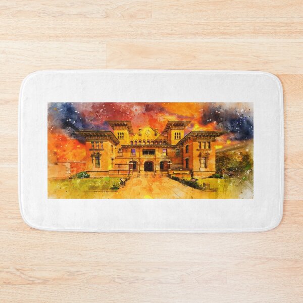 Item preview, T. T. Wentworth Jr. Museum of History in Pensacola at sunset - digital painting designed and sold by NickoPrints.