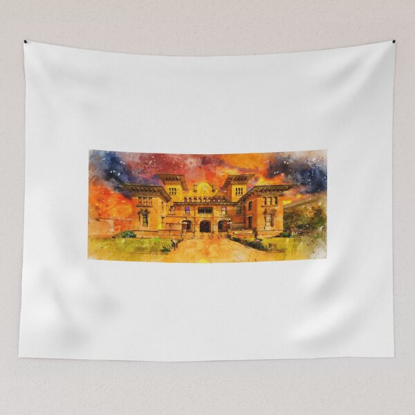 Item preview, T. T. Wentworth Jr. Museum of History in Pensacola at sunset - digital painting designed and sold by NickoPrints.