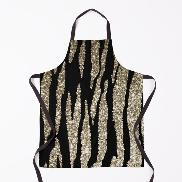 Item preview, Black and Gold Glitter Zebra Stripes designed and sold by DonnaSiggy.