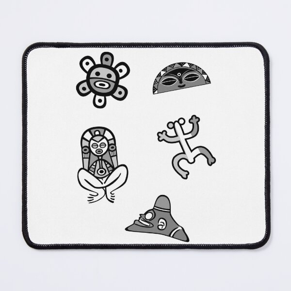 Item preview, Tainos Puerto Rico Coqui Atabey Cemi Sun Moon Black White Gray designed and sold by byDarling.