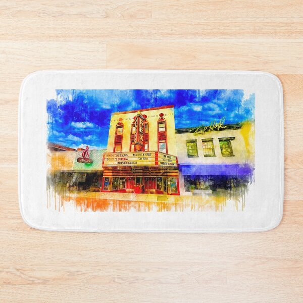 Item preview, The Rex Theatre in downtown Pensacola - watercolor ink  designed and sold by NickoPrints.