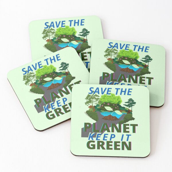 Item preview, Save the planet keep it green designed and sold by JAdotdotDesigns.