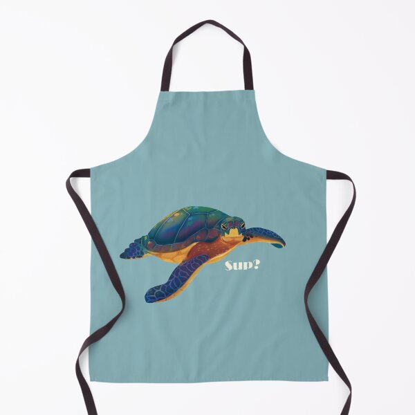 Item preview, Grumpy turtle saying what's up designed and sold by ArtByKesler.