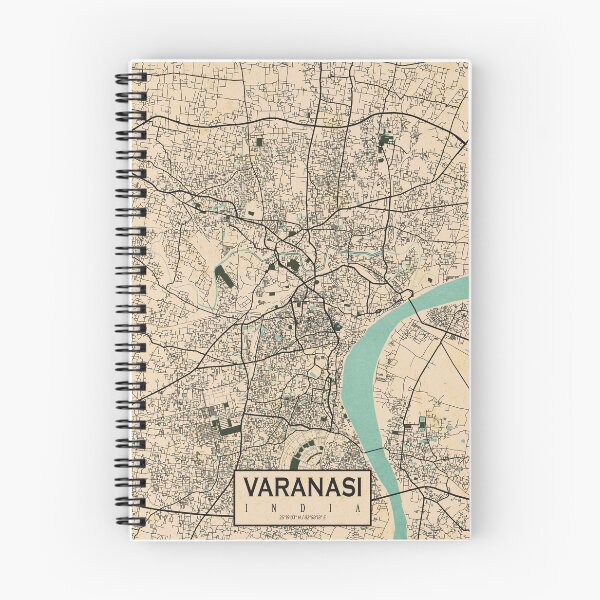 Item preview, Varanasi City Map of Uttar Pradesh, India - Vintage designed and sold by deMAP.