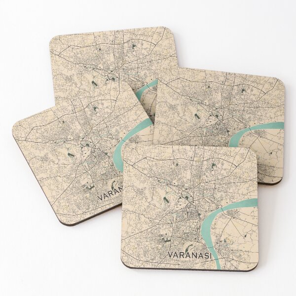 Item preview, Varanasi City Map of Uttar Pradesh, India - Vintage designed and sold by deMAP.