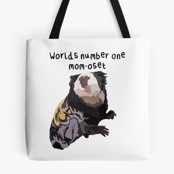 Item preview, Number One Mom-oset Marmoset Mothers Day, Marmoset Mother's Day Print – Adorable Mom and Baby Monkey Illustration designed and sold by PrettylittlepastelUk.