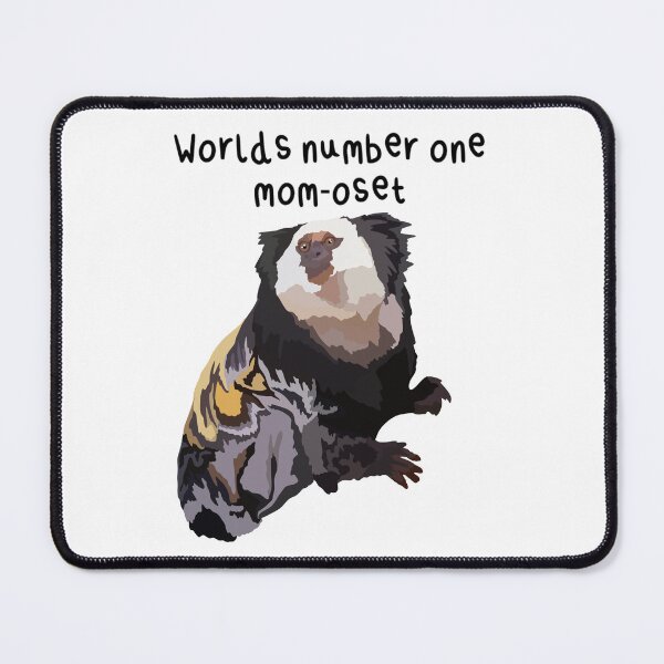 Item preview, Number One Mom-oset Marmoset Mothers Day, Marmoset Mother's Day Print – Adorable Mom and Baby Monkey Illustration designed and sold by PrettylittlepastelUk.