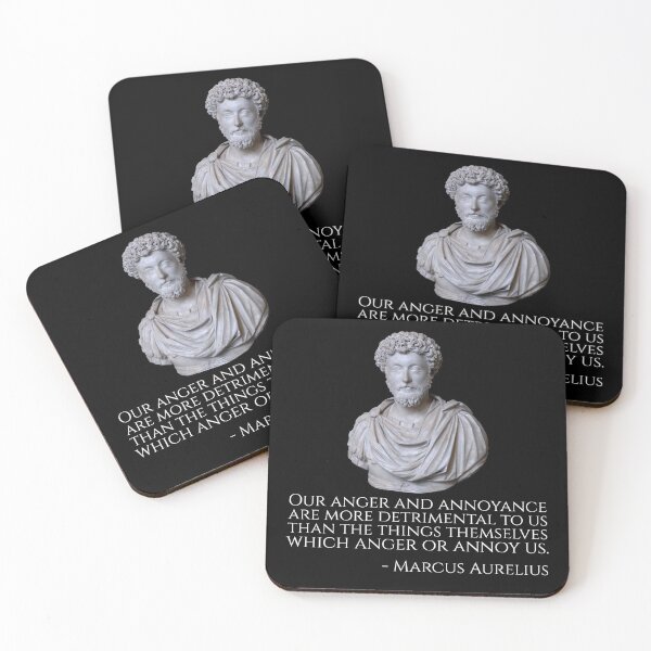 Item preview, Our anger and annoyance are more detrimental to us than the things themselves which anger or annoy us. - Marcus Aurelius designed and sold by Styrman.