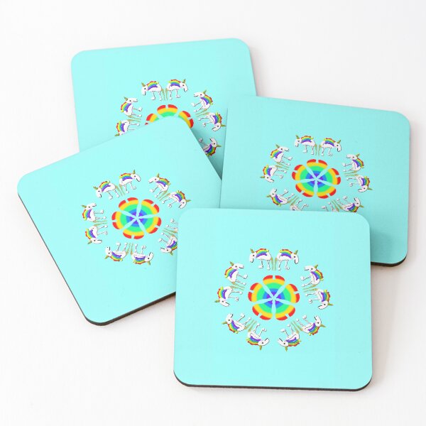 Item preview, Little Unicorns (Turquoise) designed and sold by ScarletPanda.