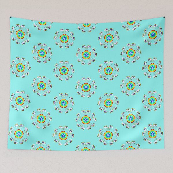 Aperçu de l'œuvre Petites Licornes (Turquoise) créée et vendue par ScarletPanda.