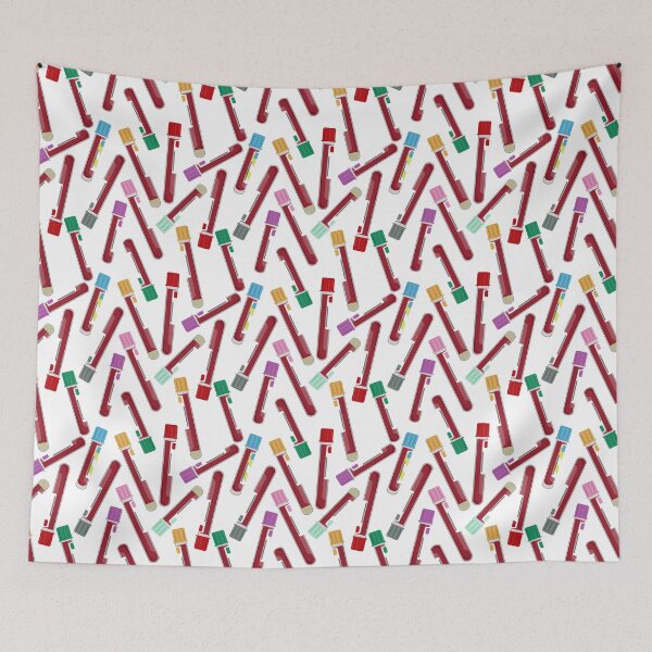 Item preview, Laboratory Blood Work Test Tube Pattern designed and sold by Lindsey Seymour.
