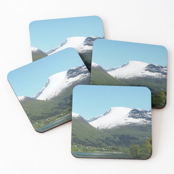 Item preview, Mountain With Snow And Fjord designed and sold by nnprintdesign.