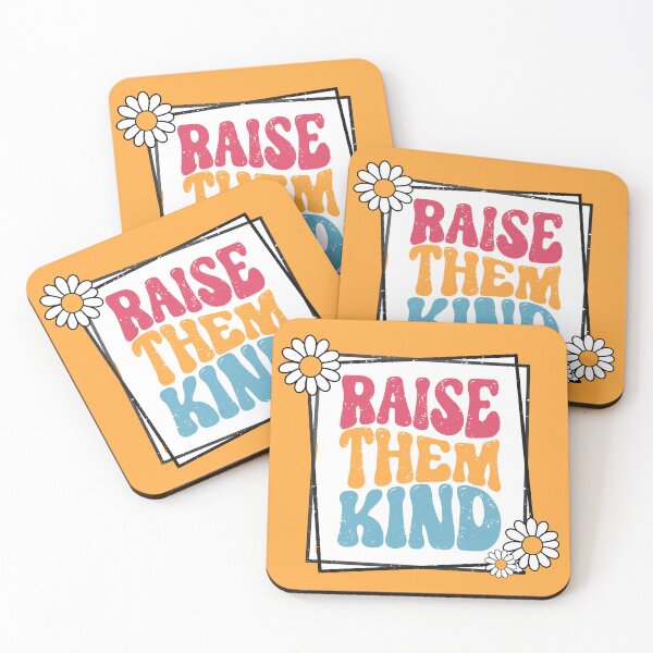 Item preview, Raise Them Kind Retro Style Inspirational designed and sold by WildHoneyDesign.