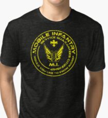 Camiseta de tejido mixto Starship Troopers: parche de infantería móvil